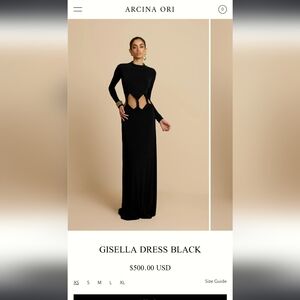 Arcina Ori Gisella Black Dress